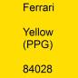 Preview: Ferrari, Yellow (PPG), 84028.